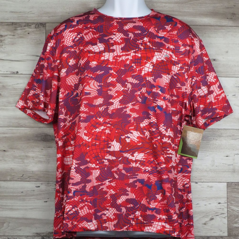Rugged Earth* Men's‎ Short Sleeve Crew Neck Straight Hem Pullover Shirt~ Large